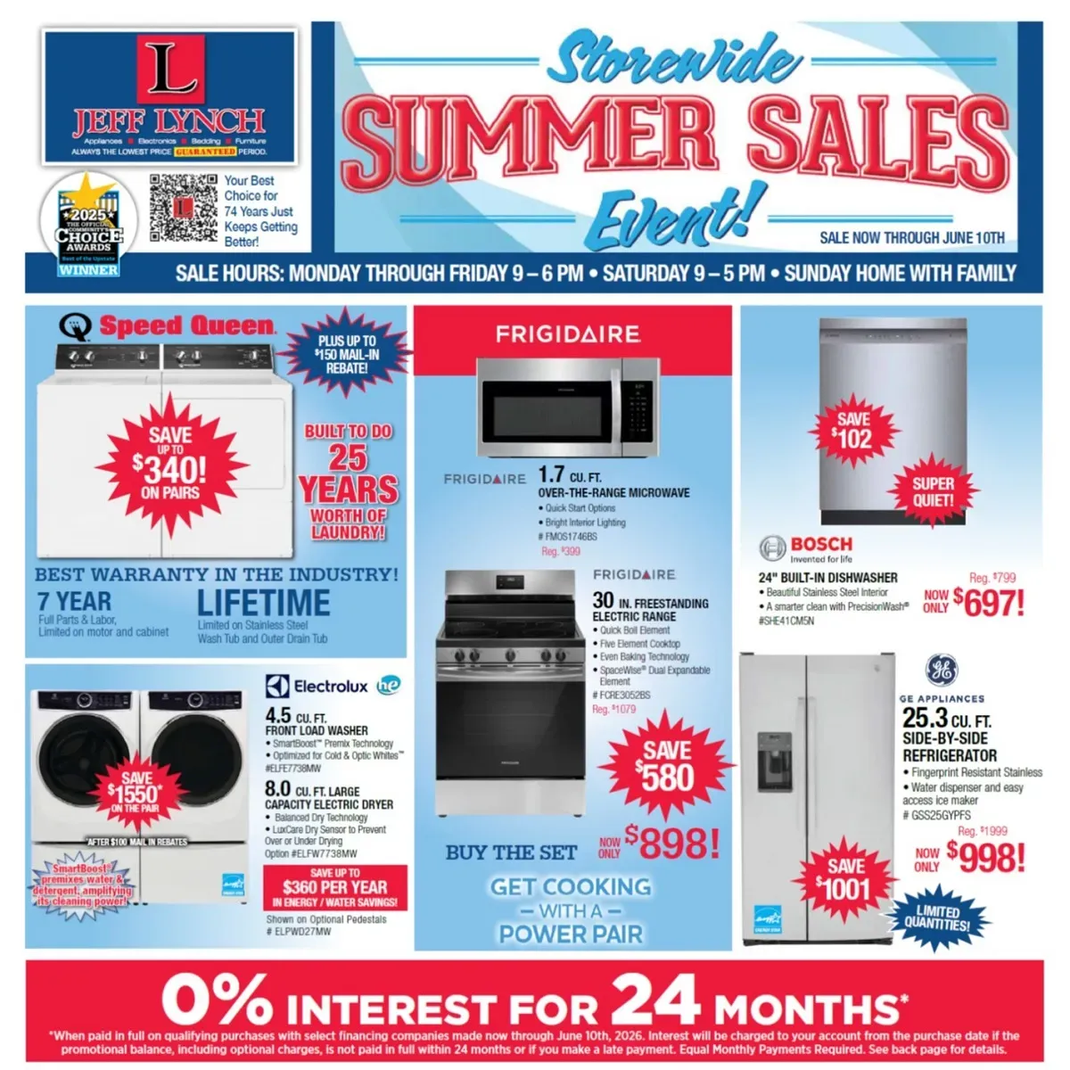 Flyers & Promotions | Jeff Lynch Appliance